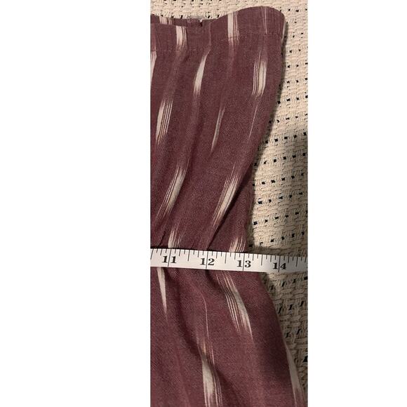 Kavu Large Long Maxi Dress With POCKETS Rusty Red Geometric Print - Picture 14 of 16